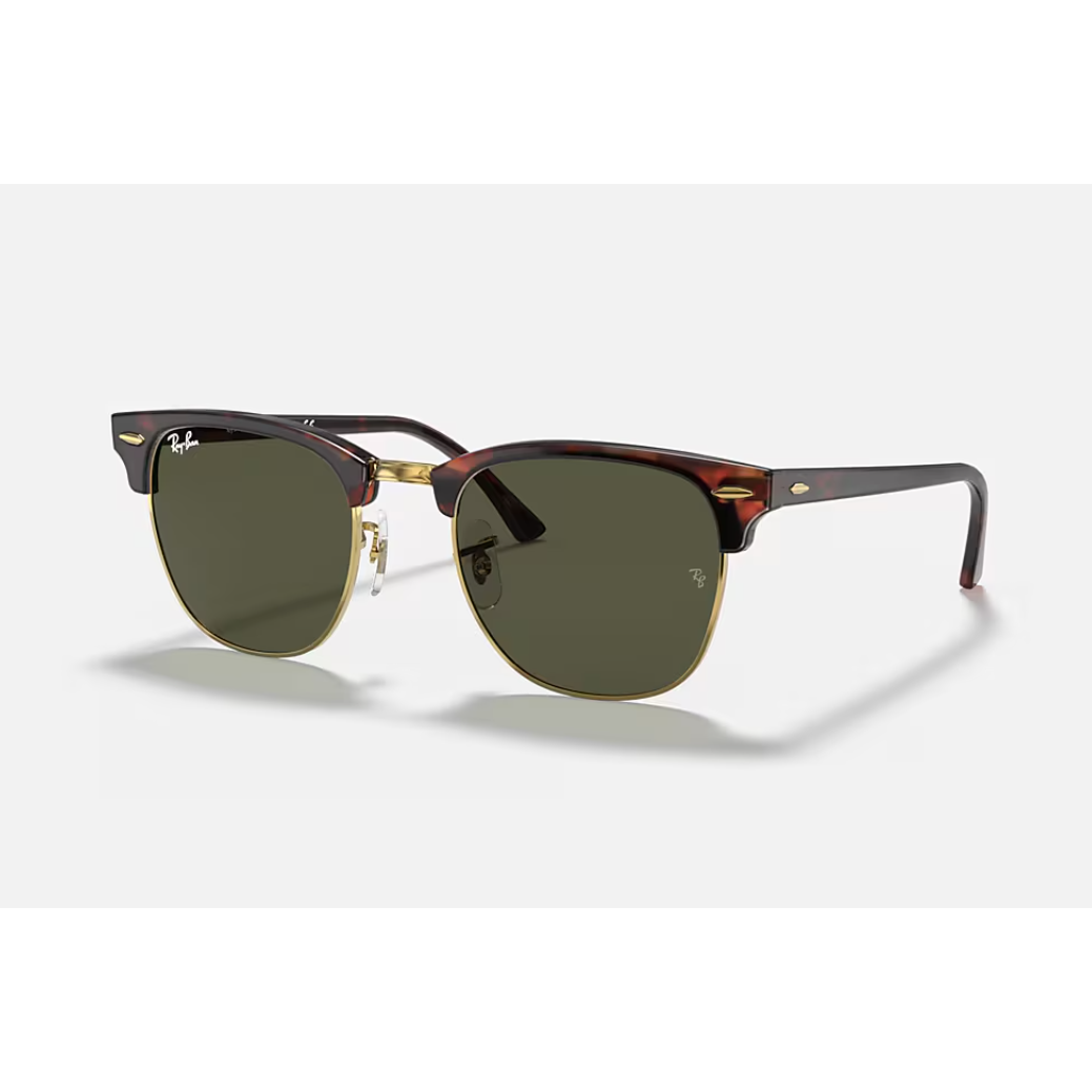 Ray Ban Clubmaster RB3016 Polished Tortoise On Gold