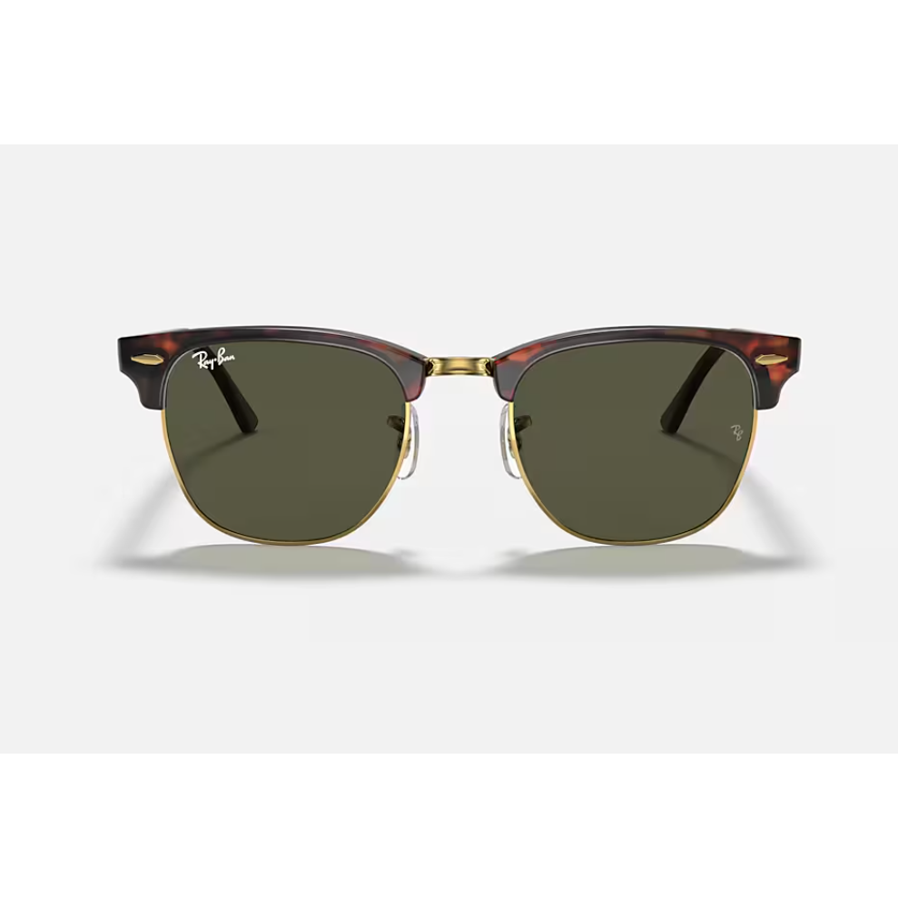 Ray Ban Clubmaster RB3016 Polished Tortoise On Gold