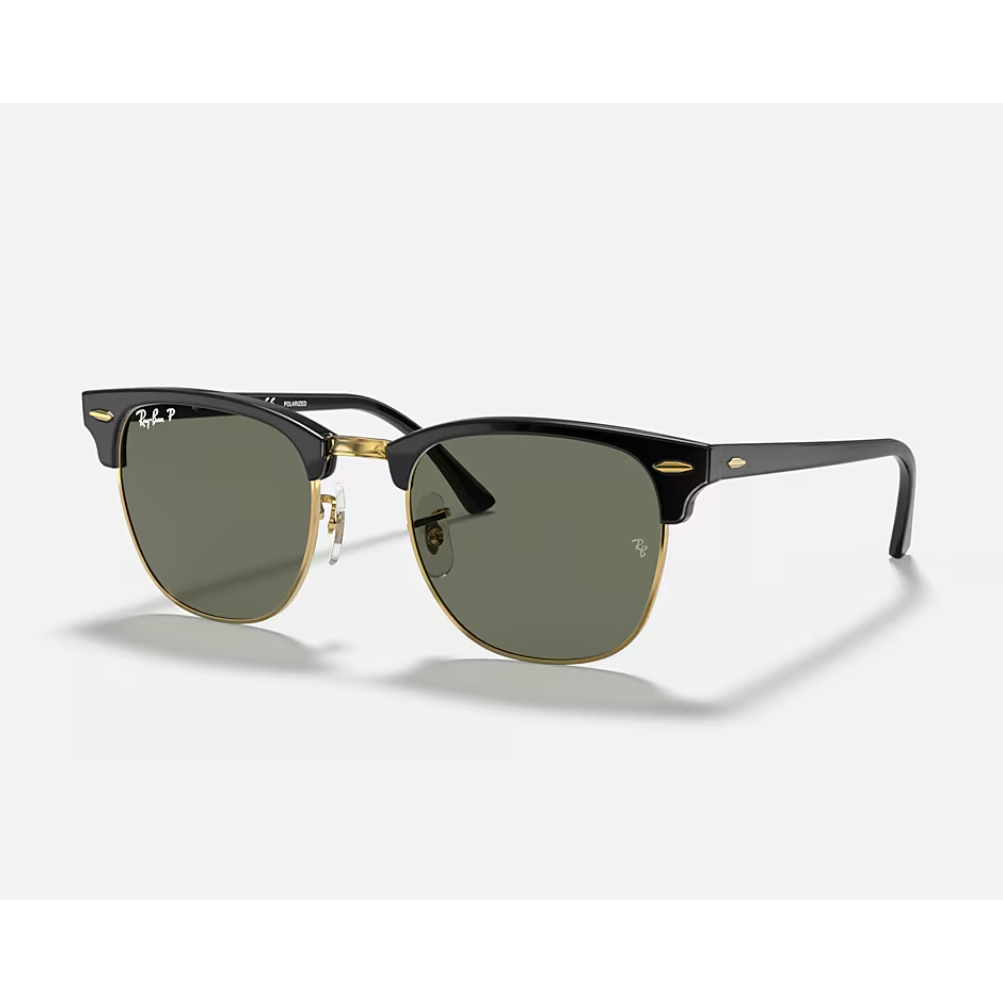 Ray Ban Clubmaster RB3016 Polished Black On Gold