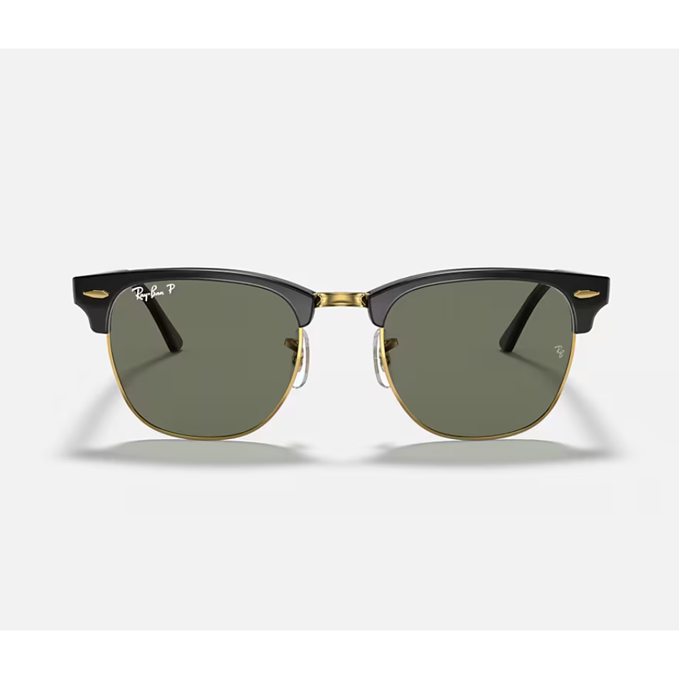 Ray Ban Clubmaster RB3016 Polished Black On Gold