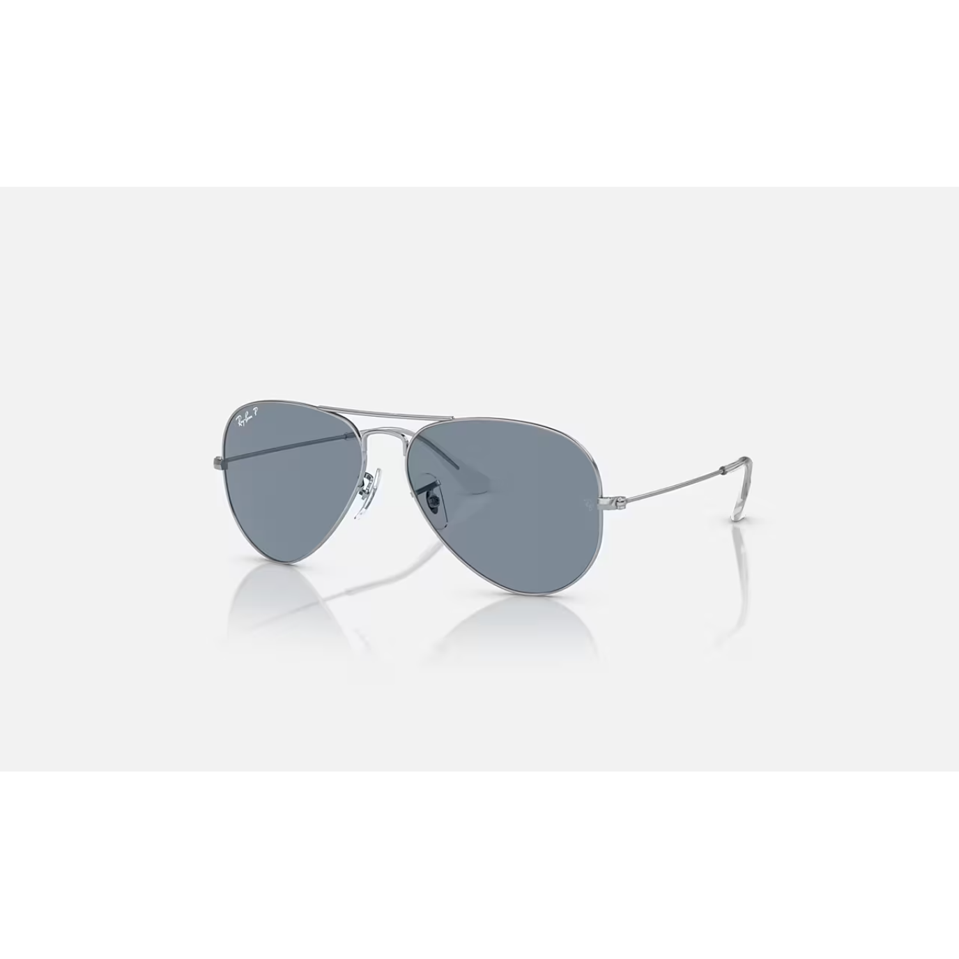 Ray Ban Aviator RB3025 Polished Silver/Blue