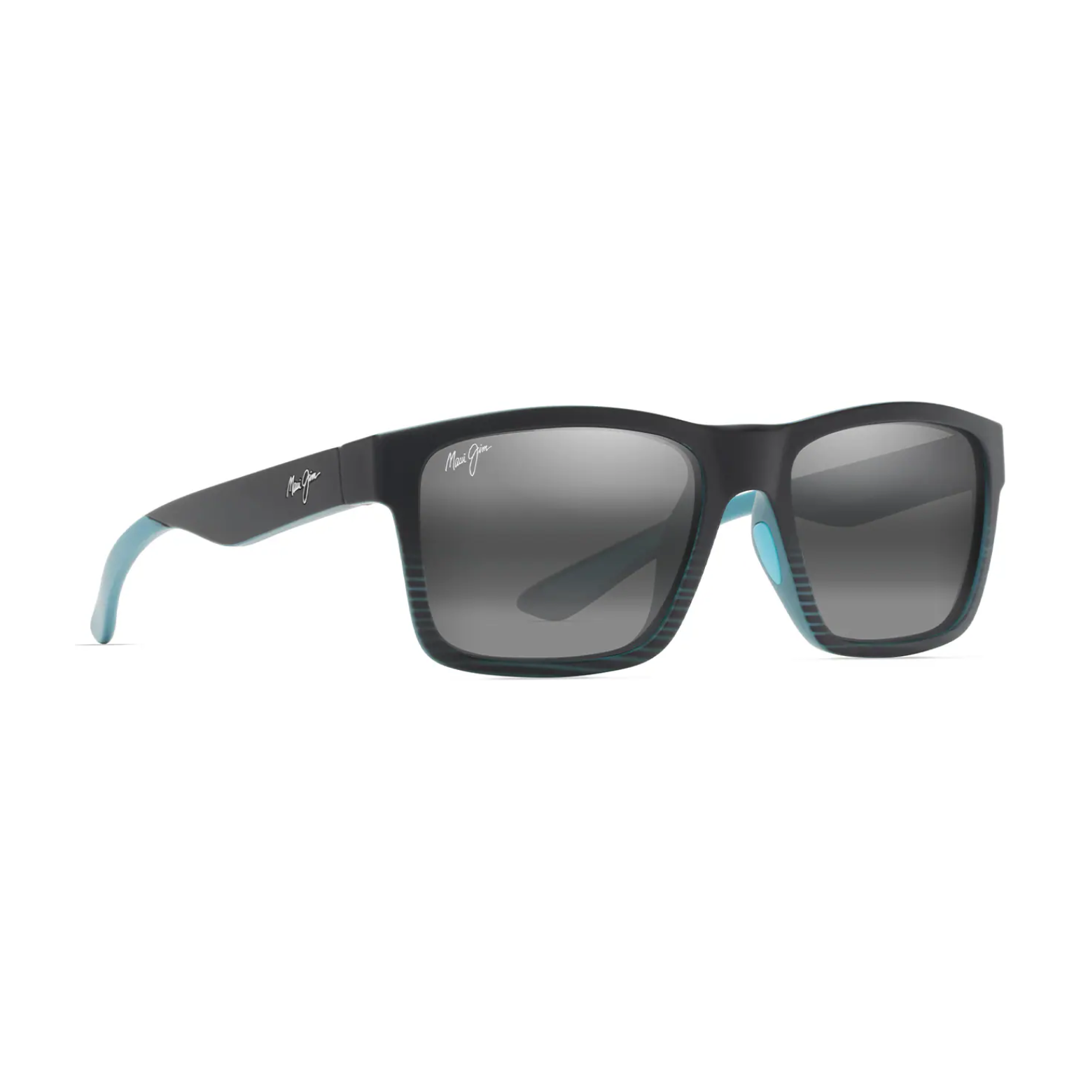 The Flats Black & Teal Stripes